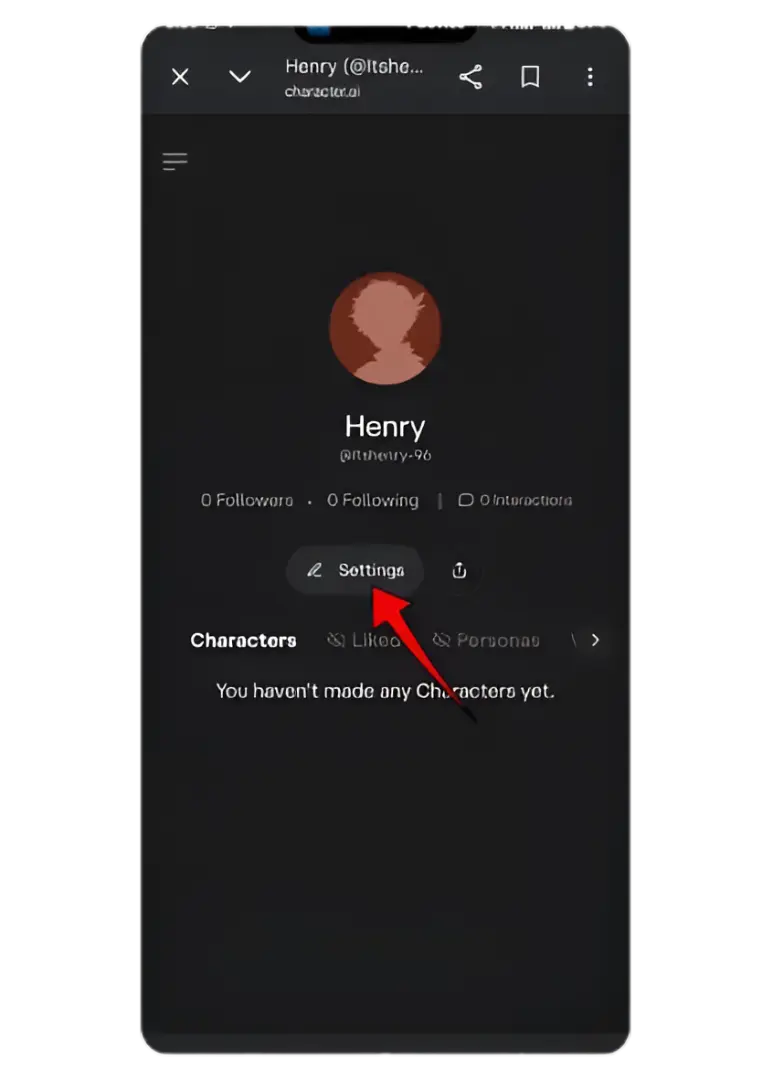 Remove Character AI account Screenshot 2 1