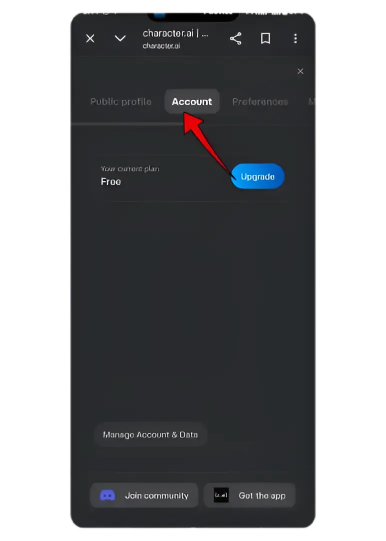 Remove Character AI account Screenshot 3 1